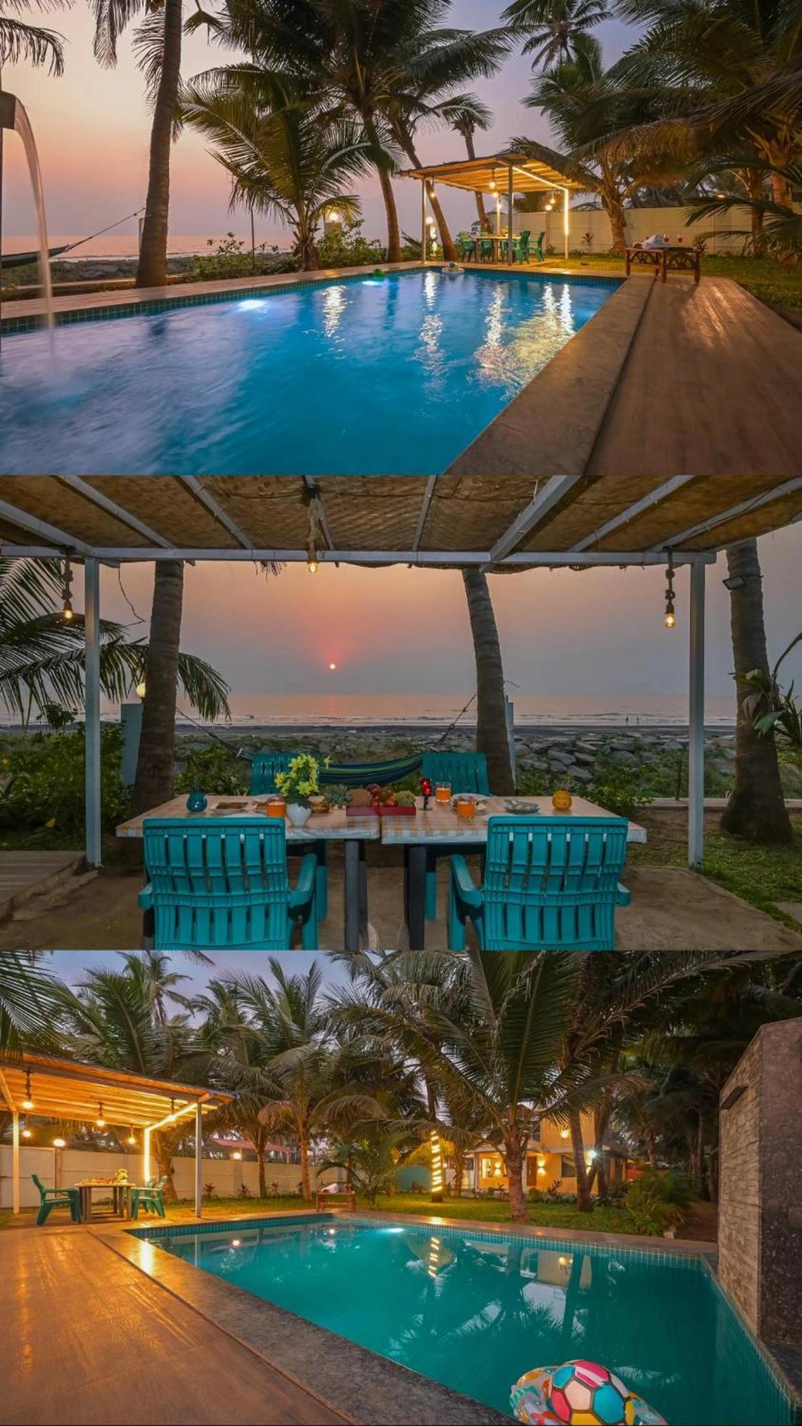 En Ocean Infinity Pool Villa Overlooking Sea ,Beach Touch Alibág Kültér fotó